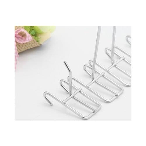 50pcs Shelf hook card slot plate square tube hook mesh grid hook container jewelry display rack storage command hooks