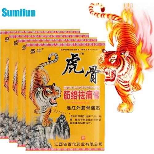 8pcs Tiger Blam Arthritis Plaster For Neck Back Cervical Knee Joints Muscle Pain Relief Chinese Herbal Analgesic Patches C2200