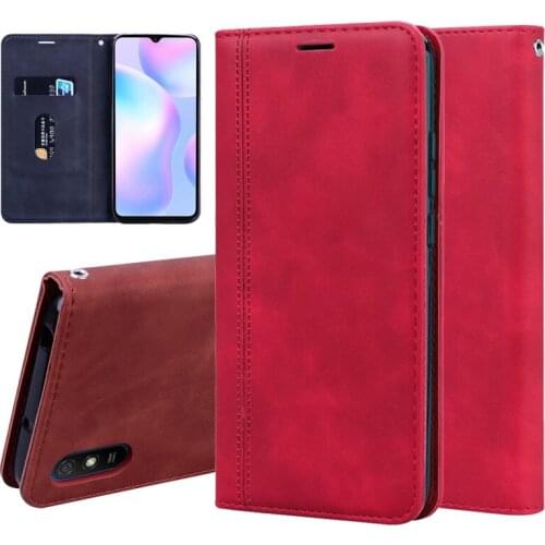 For Xiaomi Redmi 9A Case Redmi 9 A C Leather Cover on Xiami Note 10 Lite Redmi 6 7 8 9 A Note 6 7 8T 9S Poco X2 F2 M2 Pro Fundas