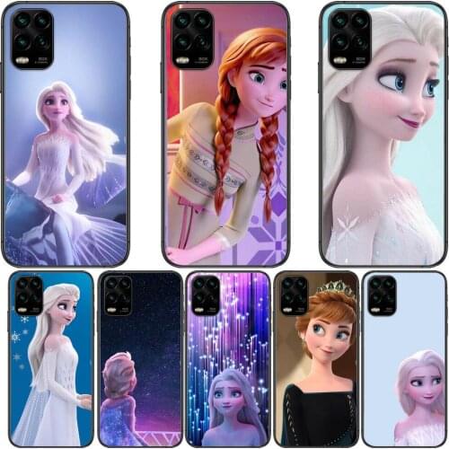 Elsa in Frozen cartoon Phone Case For XiaoMi Redmi Note 10 9 9S 8 7 6 5 A Pro T Y1 Black Cover Silicone Back Pre style cover