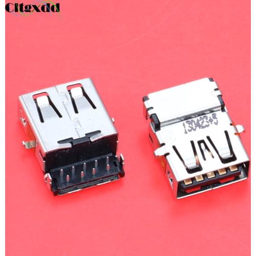 Cltgxdd 2~10pcs USB 3.0 Jack Connector Female Socket For ASUS / Lenovo / HP / Samsung / Sony / Toshiba / Laptop 3.0 USB Port