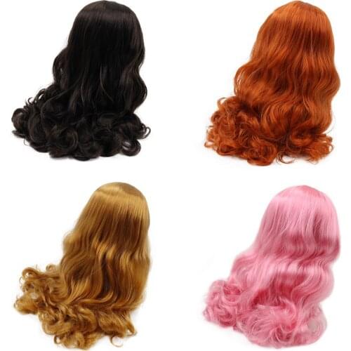 DBS ICY blyth doll hair toy wig rbl scalp and dome wavy hair for customized doll