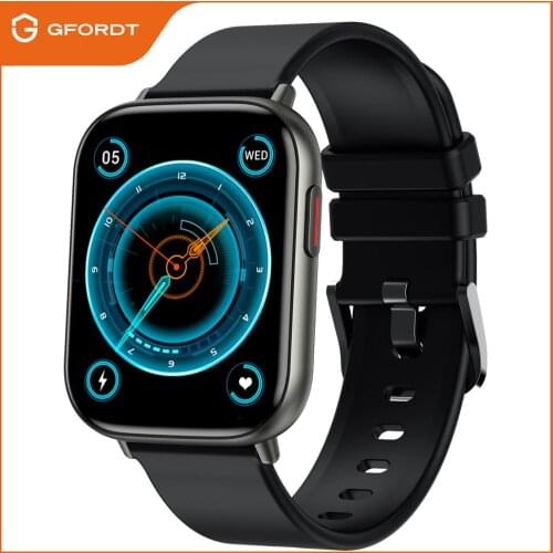 GFORDT 2021 Smart Watch Men 3ATM Waterproof OLED Screen Heart Rate Monitor Fitness Tracker Women Smartwatch For Android IOS