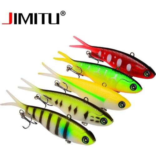 JIMITU Soft lures jig Lead Plating Fish 95mm 115mm iscas artificiais leurre souple mer Y Tail silicone bait Fishing lure Tackle