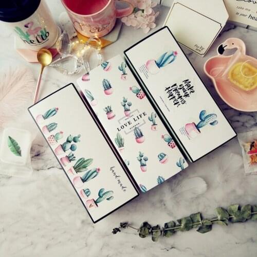Creative Cactus Pattern Packaging Gift Box Nougat Cookie Candy Pineapple Cake Baking Wrapping Paper Gift Boxs Wedding Gift Box