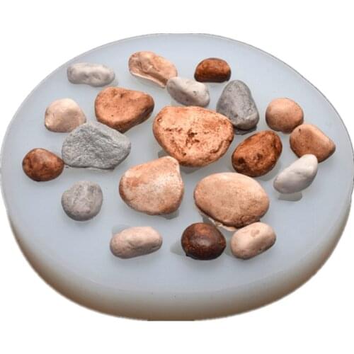 Small Pebble Silicone Mold Chocolate Mold DIY Baking Fondant Cake Decoration Mold
