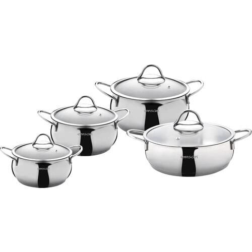 Emsan Cemre 8 Piece Steel Cookware Set