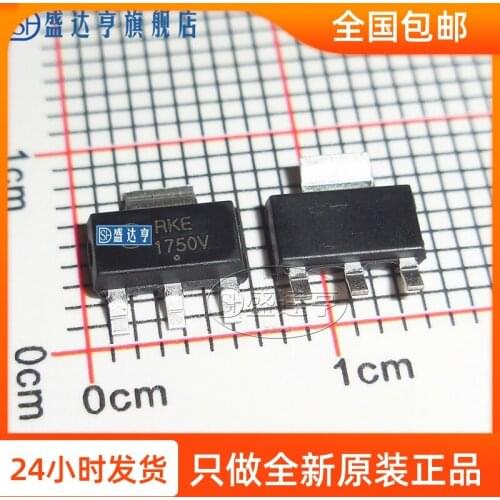 NCV1117ST50T3G MARKING:1750V 1A 5V SOT223 Low voltage linearity