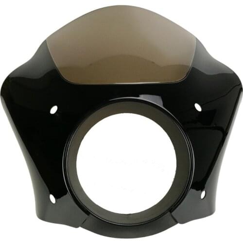 For Harley Dyna Sportster XL 1200 883 Headlight Fairing Mask Motorcycle Front Headlight Fairing W/Trigger Lock Mount Kit