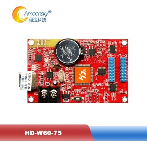 Huidu orignal factory control card HD-W62 USB+Wifi p10 LED screen module for advertisement display