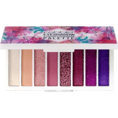 Febble 8 Desert Dusk Matte Shimmer Eyeshadow Pallete,with 3D effect case
