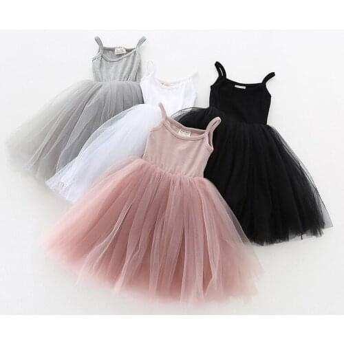 Girls Dress 2021 Summer Girls Tutu Dress Cotton Casual Style Baby Girl Clothes Children Dresses A-line Birthday Princess Dresses