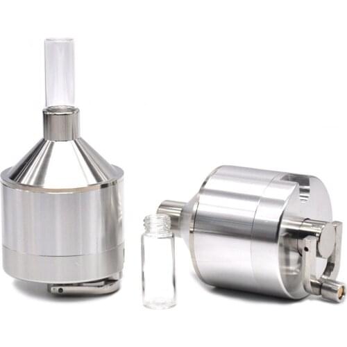 Portable 3-layer 56MM*90MM All Aluminum Herbal Herb Tobacco Grinder Smoke Grinders Cigarette Tobacco Accessories