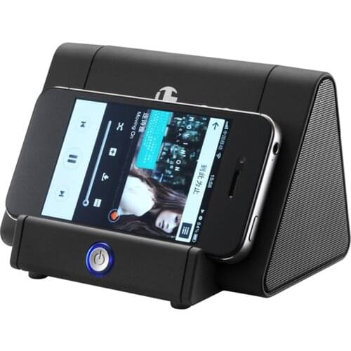 Speaker Portable Wireless Loudspeaker Universal Induction Sensor Wireless Mini Speaker Stand For Mobile Smart Phone