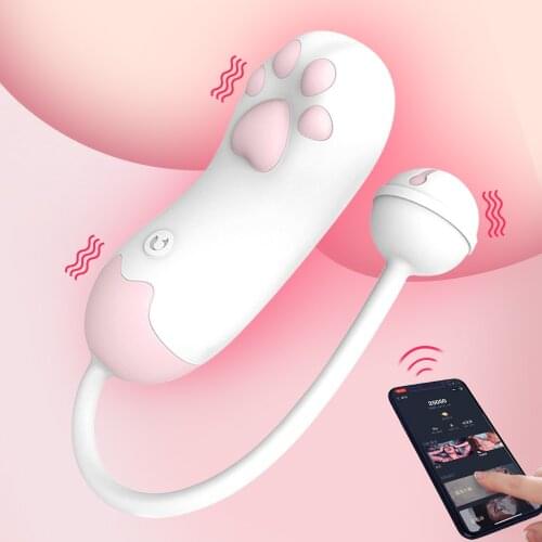 APP Vibrator G-spot Clitoral Stimulation Massage Vagina Ball 10 Frequency Vibrating Egg Female Masturbation Cat Paw Palm Sex Toy