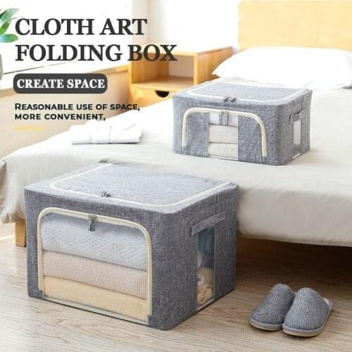 Cloth Art Folding Box Household Items Clothes Storage Box Organizer Quilt Finishing Dust Bag Quilts pouch Washable Quilts Bags