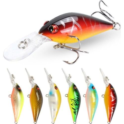 YUZI 80mm 8.5g Crankbait Fishing Lure Artificial Hard Crank Bait Bass Fishing Wobblers Japan Topwater Minnow Fish Lures