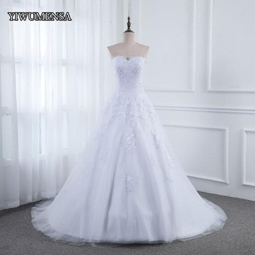 Sweetheart Lace A Line Cheap Wedding Dress Plus Size Fast Shipping Bridal Gowns Sleeveless Bride Dresses Custom Made 2020 Gowns