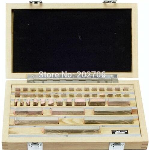 1.005-100mm 0 grade Block Gauge 47Pcs/Set 1 grade Inspection Block Gauge Measurement Caliper Tool block