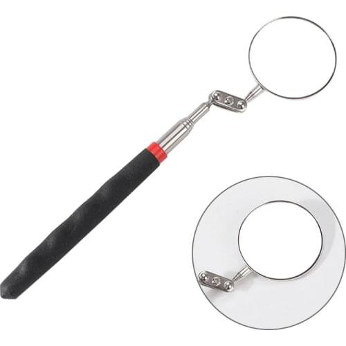 1Pcs 50mm inspection mirror Car Telescopic Detection Lens Inspection Round Mirror 360 Repair Tool