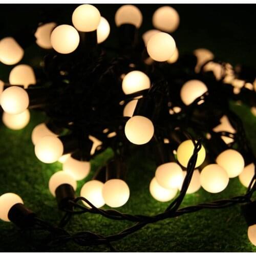 10pcs/lot 6M 40 LED Ball shape lamp String Fairy Light color Changing RGB Christmas Wedding party Xmas home tree decoration 220V