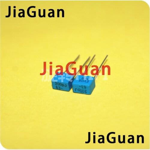 20PCS NEW EVOX PFR 200PF 63V P5MM MKP 201/63V blue film EVOX-RIFA PFR5 201 200pf/63v 0.2nf 200P