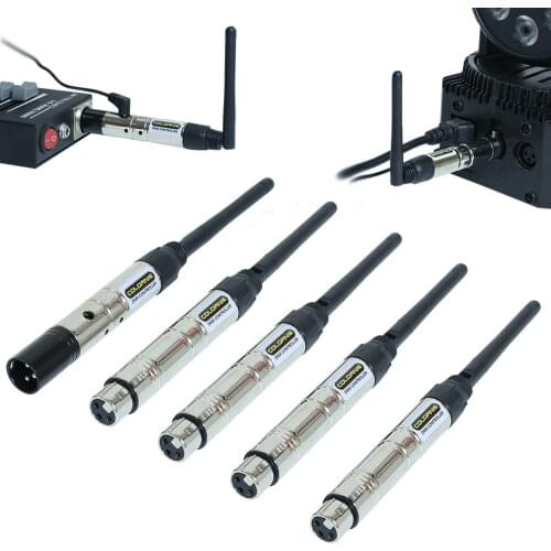 XLR 5Pin And 3Pin 2.4G DMX Wireless DFI Controller Transmitter Receiver DMX512 Signal For Stage PAR Moving Head Lights