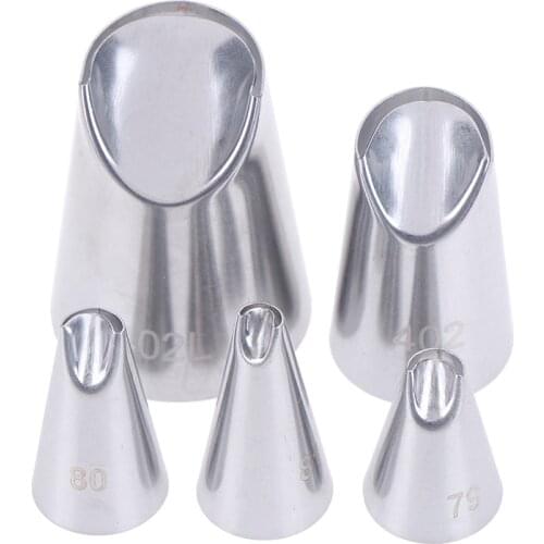 5Pcs/Set chrysanthemum Flower Icing Piping Nozzles Tips Cake Decoration Tools Kitchen Pastry Cupcake Baking Pastry Tools