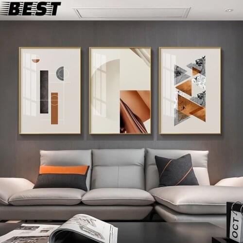 Abstract Minimalistic Geometric Canvas Painting Posters Prints Unique Wall Art Pictures For Living Room Bedroom Aisle Home Decor