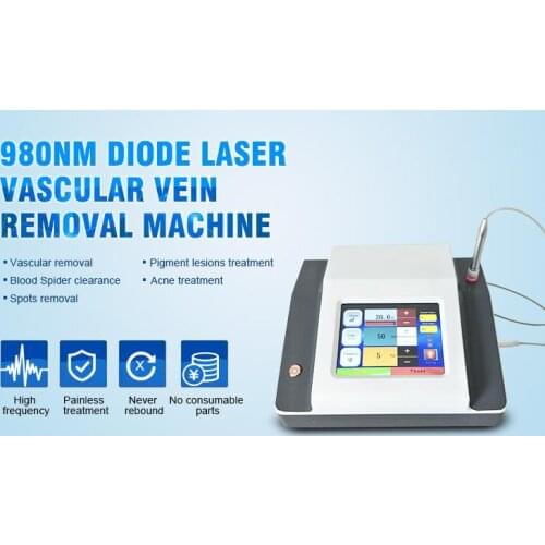 980nm diode Spider vein treatment machine 980nm diode laser vascular removal Effective 980nm Diode Laser Spots Removal