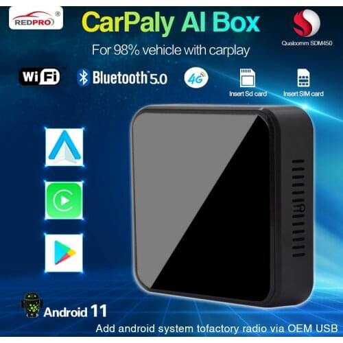 Android Wireless Carplay Ai Box Car 4G Multimedia-Player 4+64G Navigation Audio video interface for Porsche Audi Benz Cadillac