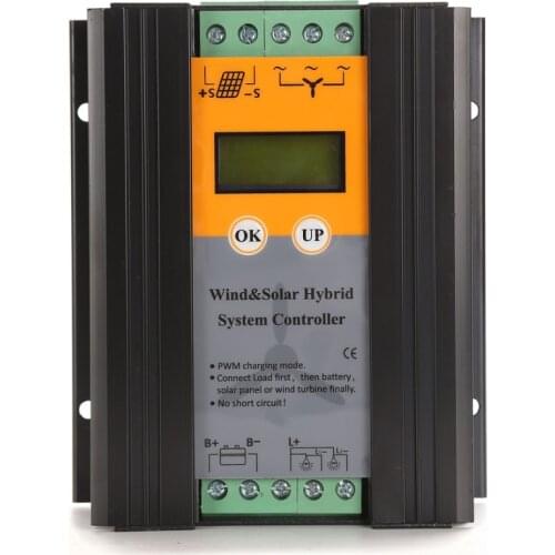 Off grid Wind solar hybrid charge controller 600W wind generator and 400W solar panel system