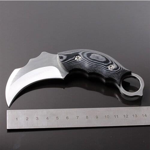 Free shipping sharp Outdoor knife claw Poisonous scorpions claw Small straight knife claws outdoor tools Camping jungle survival