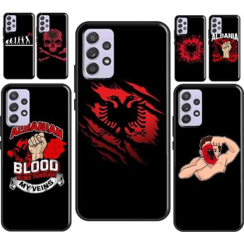 Albania flag Case For Samsung A71 A51 A41 A31 A20e A21S M31 A02 A30 S A40 A50 A70 A12 A72 A52 Cover