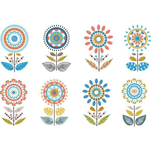 Wonderful Garden sunflower flower Butterfly 3d wall Stickers DIY Wall Decal Home decor Living Room Bedroom Window Baseboard