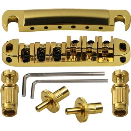 CR Locking Roller Tune-O-Matic TOM Bridge/Tailpiece For Electric Guitar