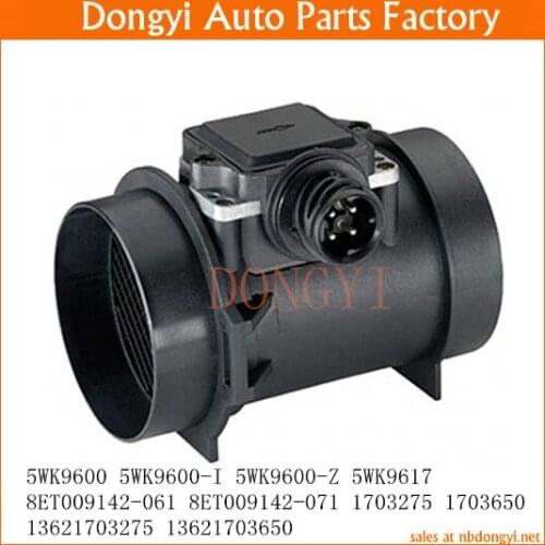 Mass Air Flow Sensor OE No. 5WK9600 5WK9600-I 5WK9600-Z 5WK9617 8ET009142-061 8ET009142-071 1703275 1703650 13621703275 13621703