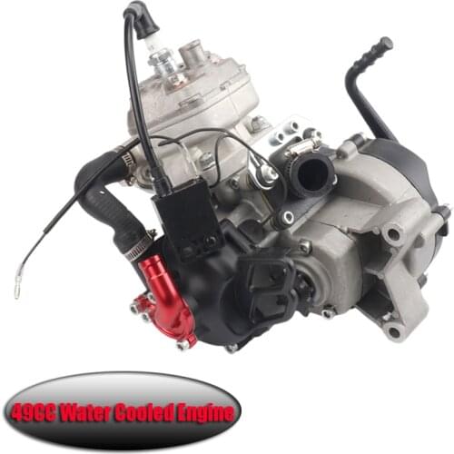 Motorcycle 49CC Water Cooled Cooler Engine For 2 stroke 05 50 JR SX 50 SX PRO SENIOR Mini ATV Dirt Pit Cross Bike