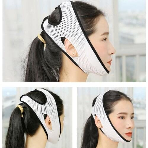 Breathable V Face Cheek Lift Up Band Face Thin Mask Reduce Double Chin V-Line Shaping Bandage Anti Wrinkle Tension Firming Belt