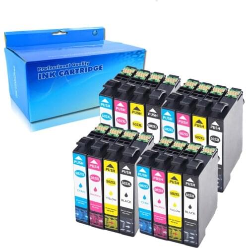 16Pack Epson T502 XL Ink Cartridges Compatible for Epson Expression Home XP-5105 XP-5100 XP5105 XP5100 WorkForce WF-2860DWF