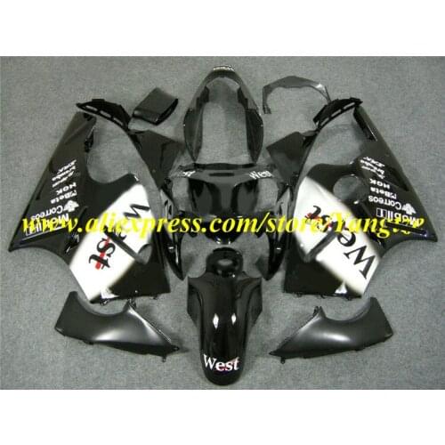 Injection mold Fairings kit for 2001 KAWASAKI Ninja ZX12R 00 01 ZX 12R 2000 2001 ZX-12R 12R White black Fairings set HJ32
