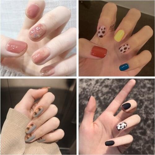 Leopard Print Gentle Nude Temperament Manicure Sticker Nail Paste Waterproof And Tear Able Manicure Sticker Manicure Jewelry