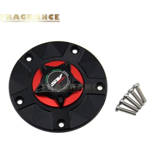 Logo 8 Colors CNC Aluminum Keyless Motorcycle Accessories Fuel Gas Tank Cap Cover for Suzuki SV650 SV 650 2003-2014