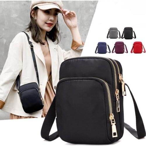 LKEEP Fashion Women Crossbody Zipper Mobile Phone Shoulder Bag Lady Female Multifunction Handbag Wrist Purse New Hot 2021