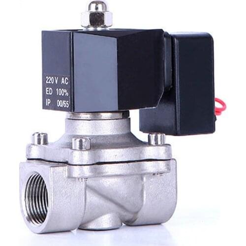 DN15 Normally Closed Solenoid Valve Water Stainless Steel Solenoid Valve IP65 Fully Enclosed Coil