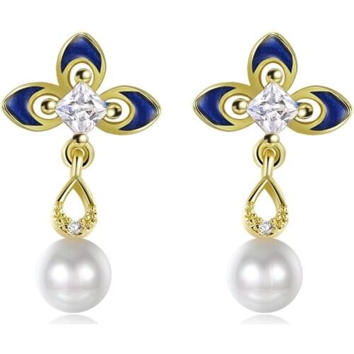 New Arrival Gold Color Earrings for Women Engagement Jewelry Low Price Hot Sell Trendy Boucles doreilles