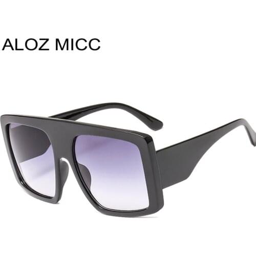 ALOZ MICC Women Oversized Square Sunglasses Men 2019 New Design Vintage Gradient Sunglasses Women Female Shades Oculos Q618