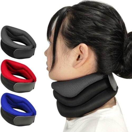 Adjustable Neck Brace Support for Neck Spinal Pain Foam Cervical Collar for Vertebrae Whiplash Wrap Aligns Stabilizes Neck Care