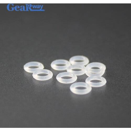 Gearway Translucent Silicon O Ring Seal Gasket 1.8mm CS Food Grade O Ring Sealing 1.6/1.8/2/2.24/6.9mm ID VMQ O Ring Seal Washer