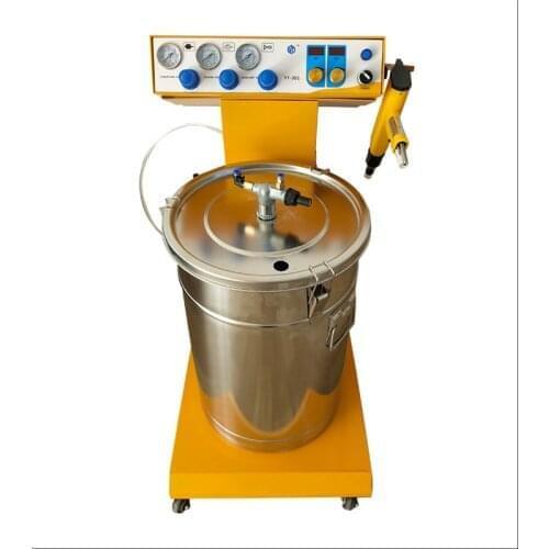 Portable Powder Paint Experiment System Electrostatic Powder Coating Machine With Electrostatic Powder Coating Test Gun